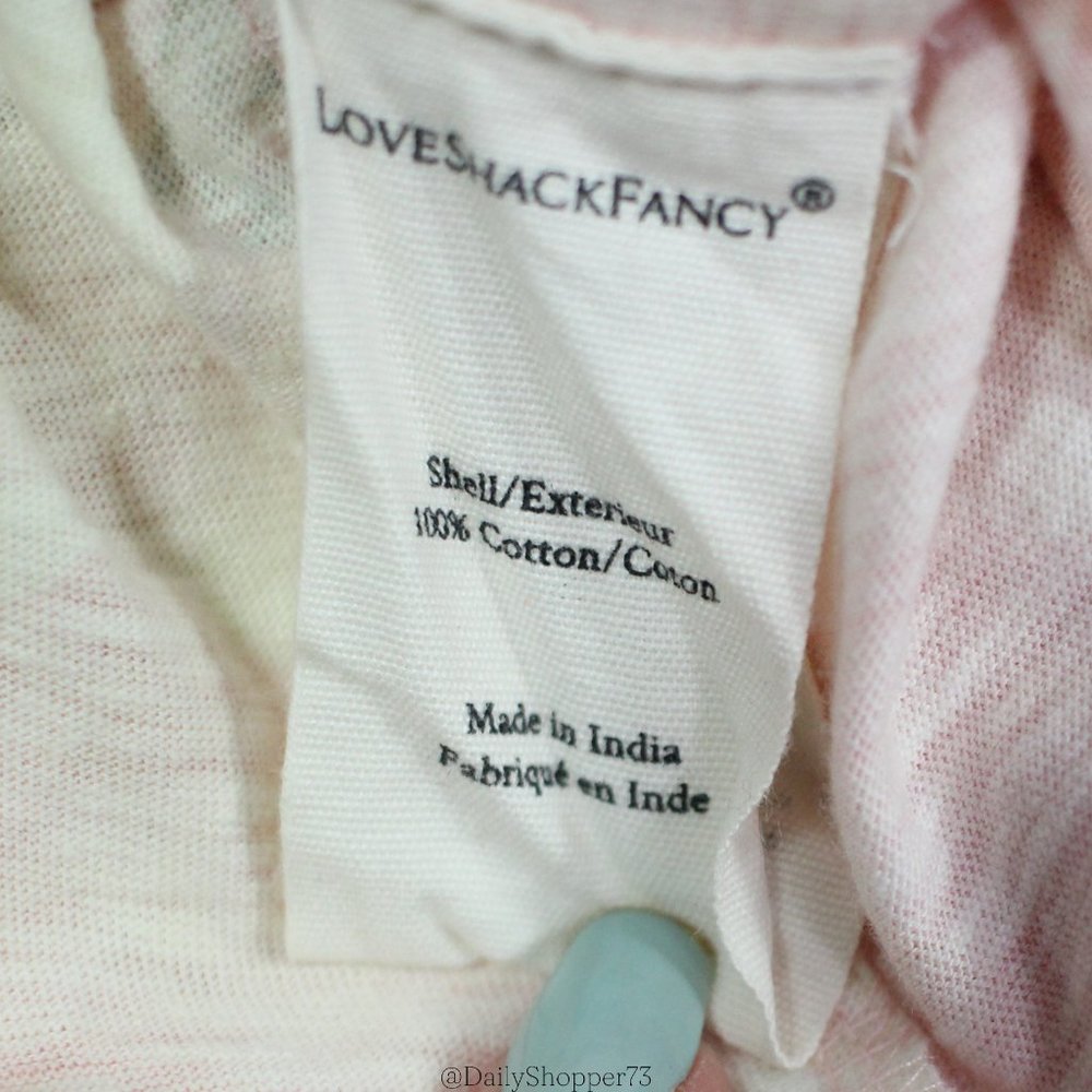 LoveShackFancy Women's "Chessie" Ballet Pink Floral Smocked Maxi Dress - Picture 12 of 12